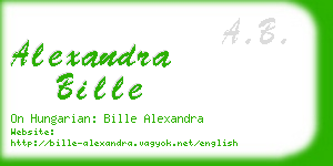 alexandra bille business card